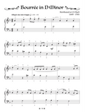 Bourree in D Minor J.S. Bach Sample