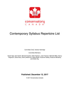 Contemporary Idioms Repertoire List 2018