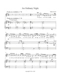 An Ordinary Night by Sheila Tyrrell piano sheet music sample