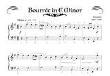 Bourree in E minor - Level 2 (Download)